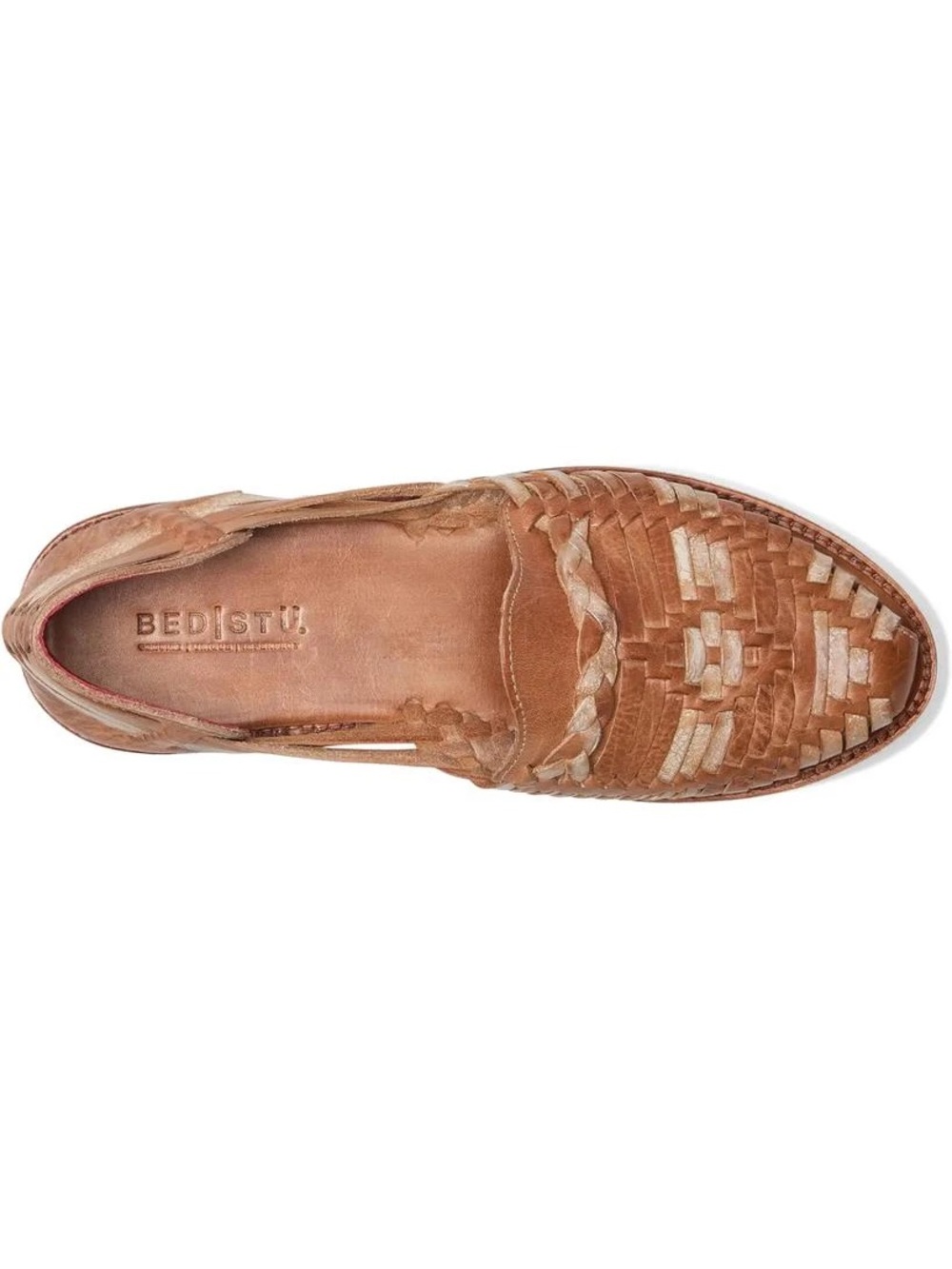 Bed|Stü Lizzie Sandals Woven Leather Platform Huarache Shoes Boho Artisan NIB - Picture 3 of 14